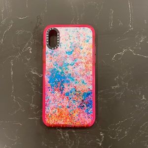iPhone XS Casetify Case by Ingrid Ching. Hot pink border